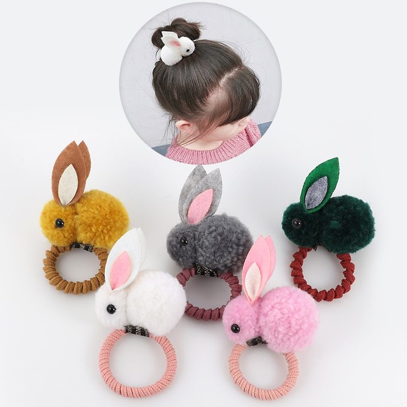 Fluffy Bunny Hair Tie - 6pcs🐇 MERLIÁ