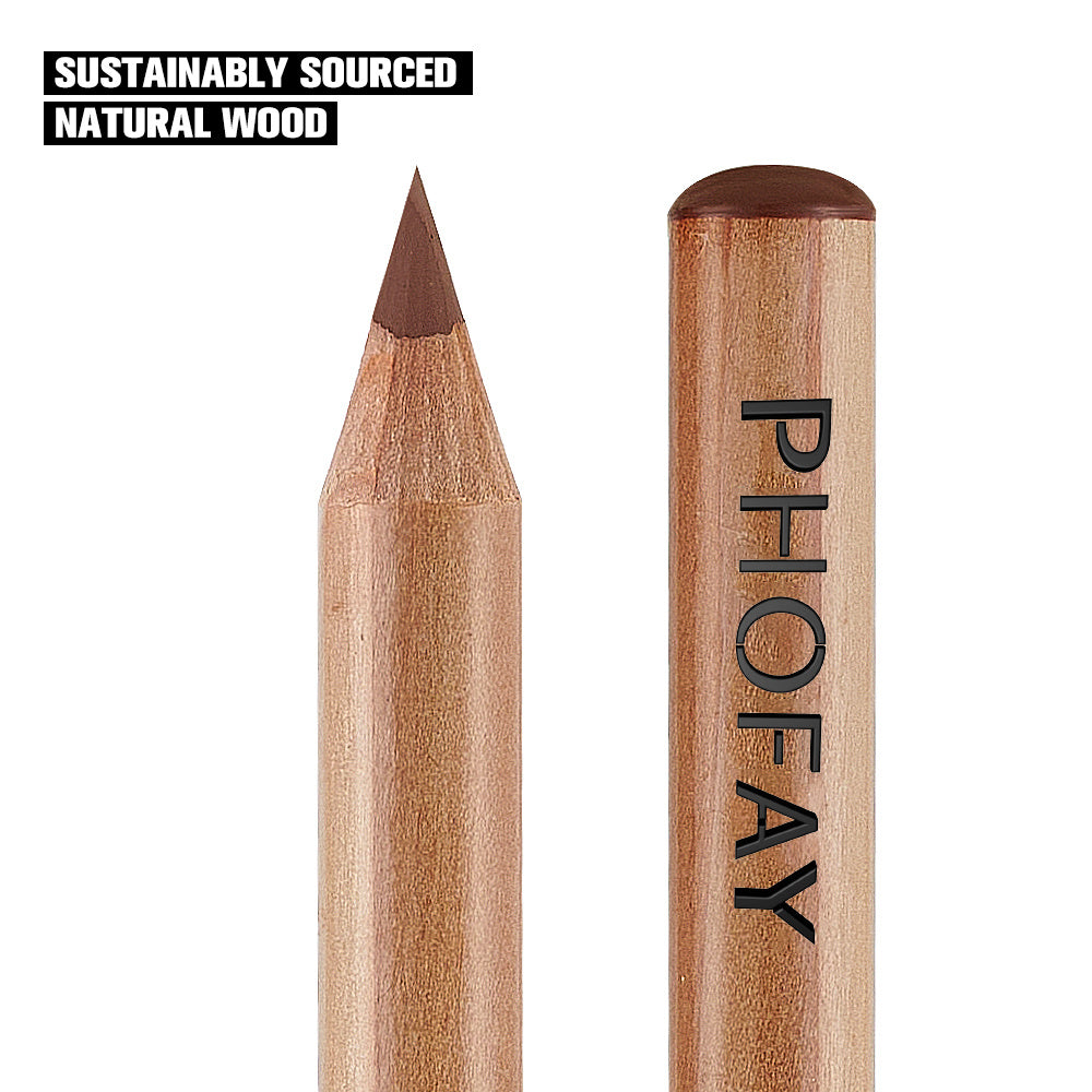 PHOFAY Ultra-Glossy Lip Gloss Nude Lipliner Kit MERLIÁ