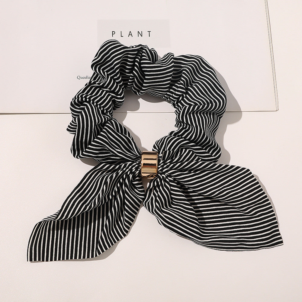 Elegant Chiffon Scrunchie with Metal Buckle MERLIÁ