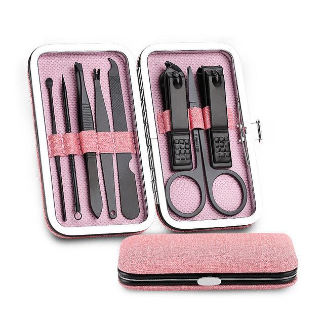 8-Piece Stainless Steel Manicure Tool Set – Durable & Professional Nail Care MERLIÁ