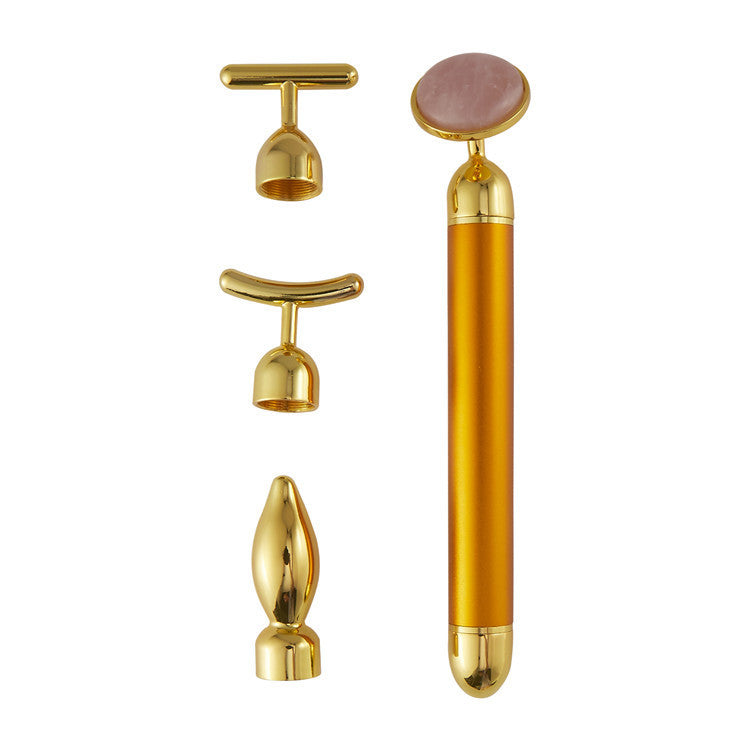 4 in 1 Vibrating Rose Quartz Face Roller MERLIÁ