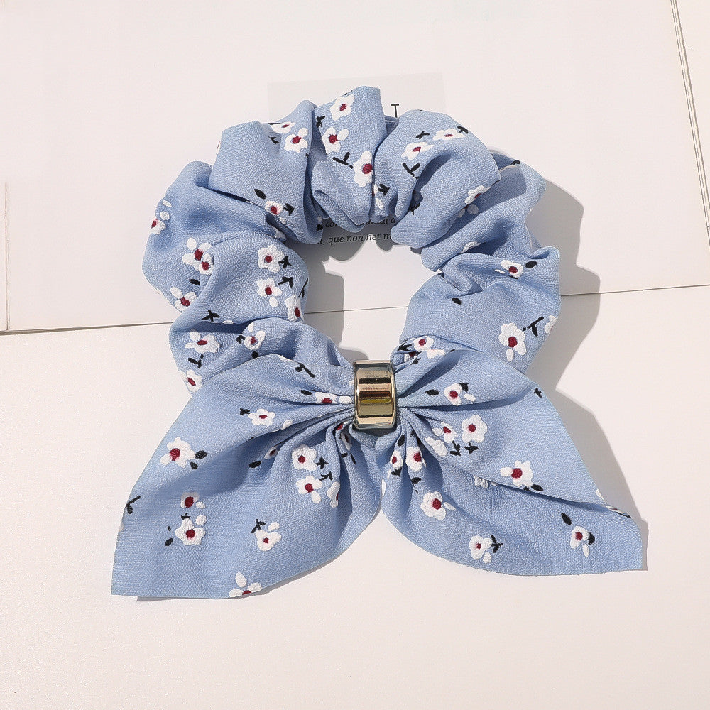 Elegant Chiffon Scrunchie with Metal Buckle MERLIÁ