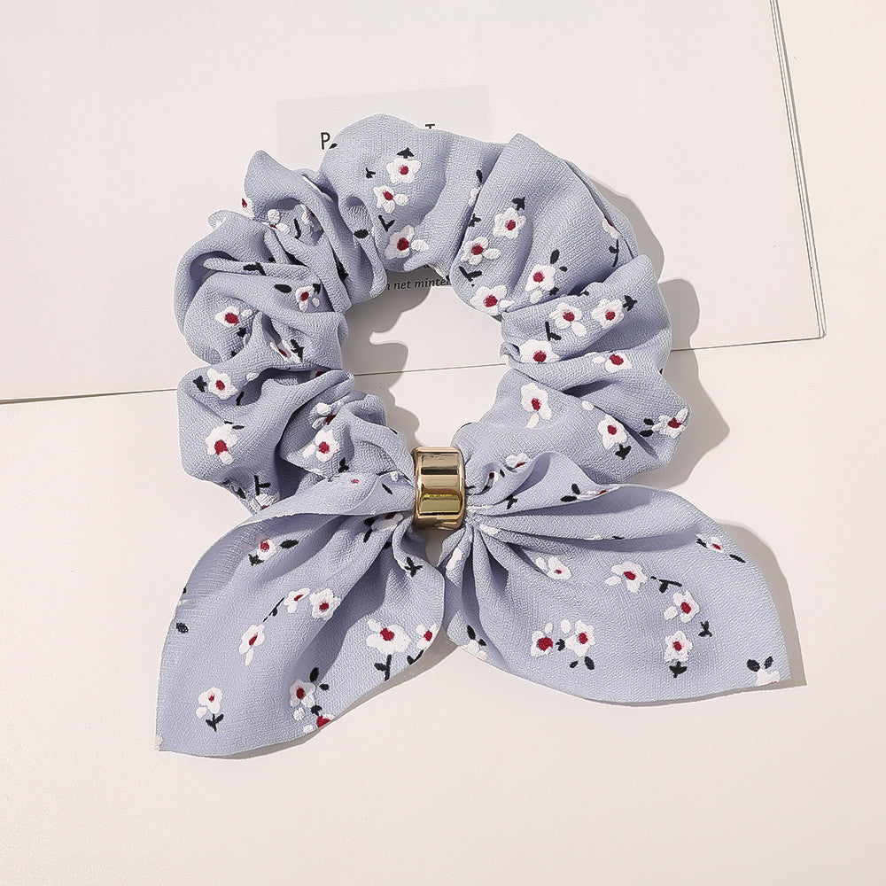 Elegant Chiffon Scrunchie with Metal Buckle MERLIÁ