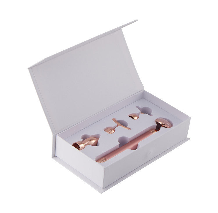 4 in 1 Vibrating Rose Quartz Face Roller MERLIÁ