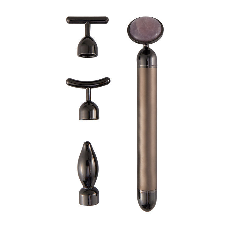 4 in 1 Vibrating Rose Quartz Face Roller MERLIÁ