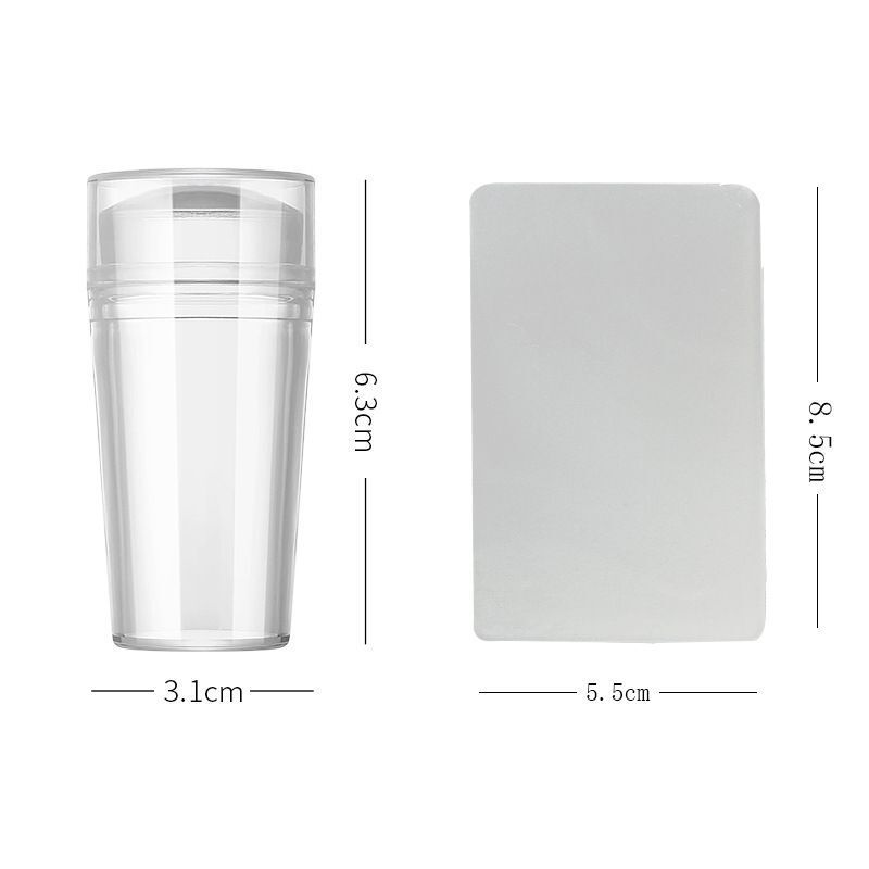 Clear Silicone Nail Art Stamp MERLIÁ