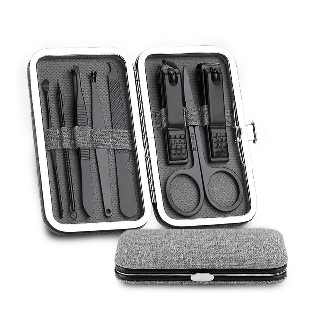 8-Piece Stainless Steel Manicure Tool Set – Durable & Professional Nail Care MERLIÁ