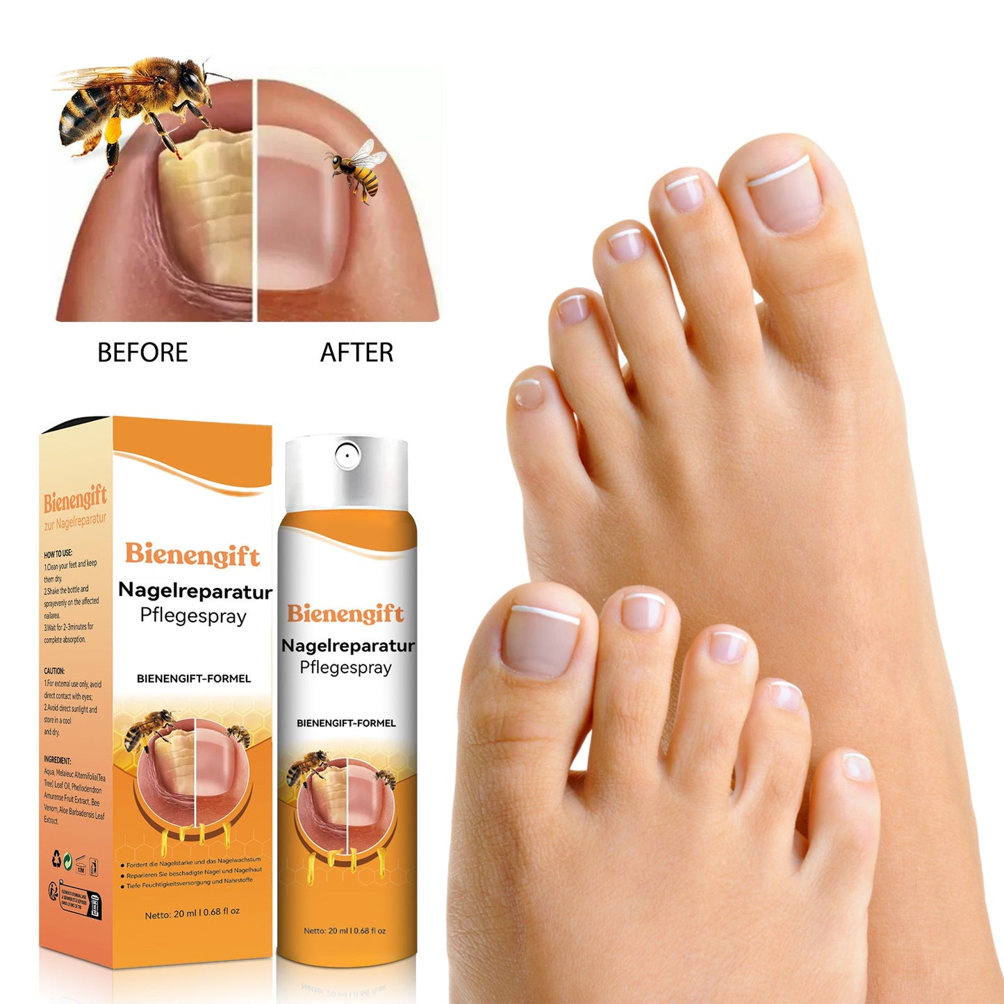 Bee Nail Repair Spray – 20ml🐝 MERLIÁ