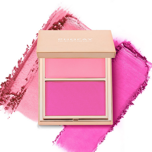 PHOFAY Double-Take Cream & Powder Blush Duo MERLIÁ