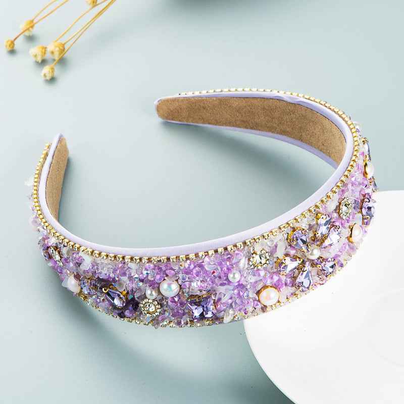 'Sparkle' Diamond Resin Flower Headband for Effortless Chic MERLIÁ