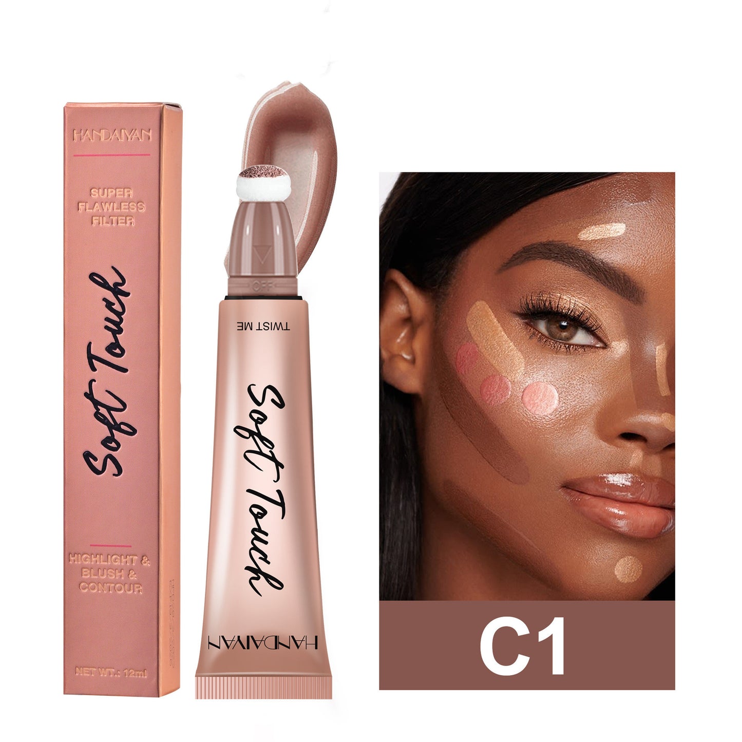 Contour Stick (Highlight / Blush / Nose Shadow) - MERLIÁ