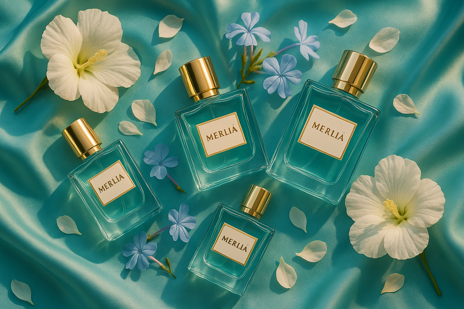 Our perfume collection with turquoise bottles features delicate floral and rich seductive scents. Find your signature fragrance that highlights your personality and leaves a lasting impression 🥥