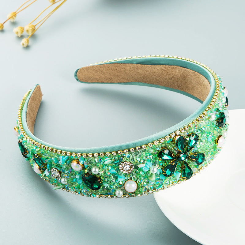 'Sparkle' Diamond Resin Flower Headband for Effortless Chic MERLIÁ
