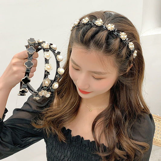 Golden-black headband MERLIÁ