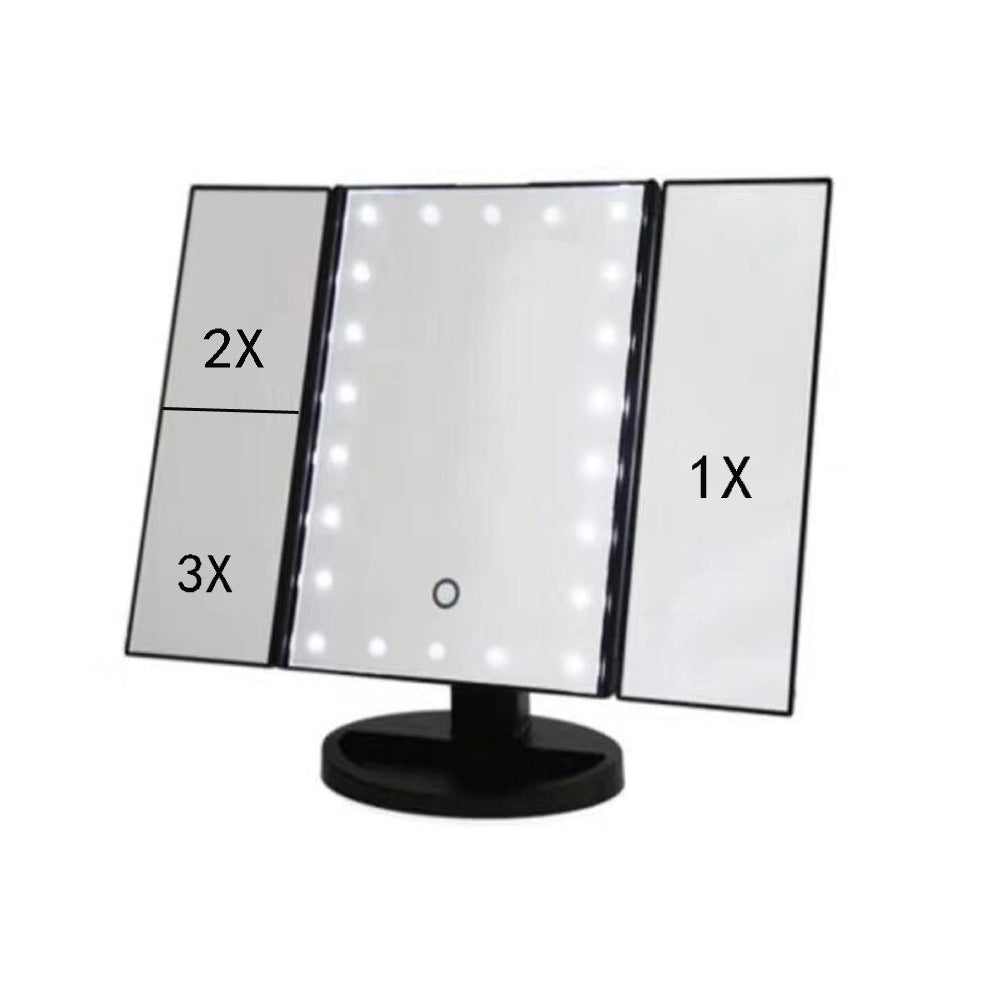 24 LED Tri-Fold Touch Screen Makeup Mirror MERLIÁ