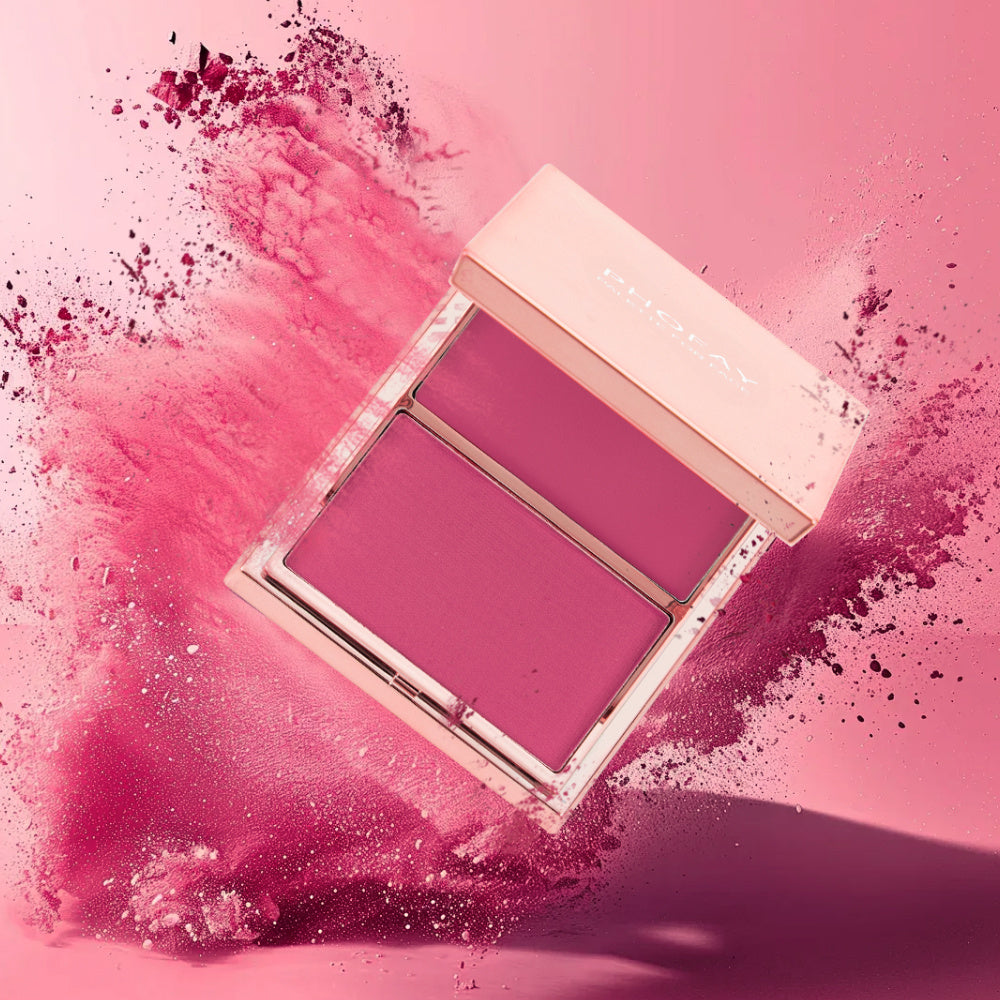 PHOFAY Double-Take Cream & Powder Blush Duo MERLIÁ