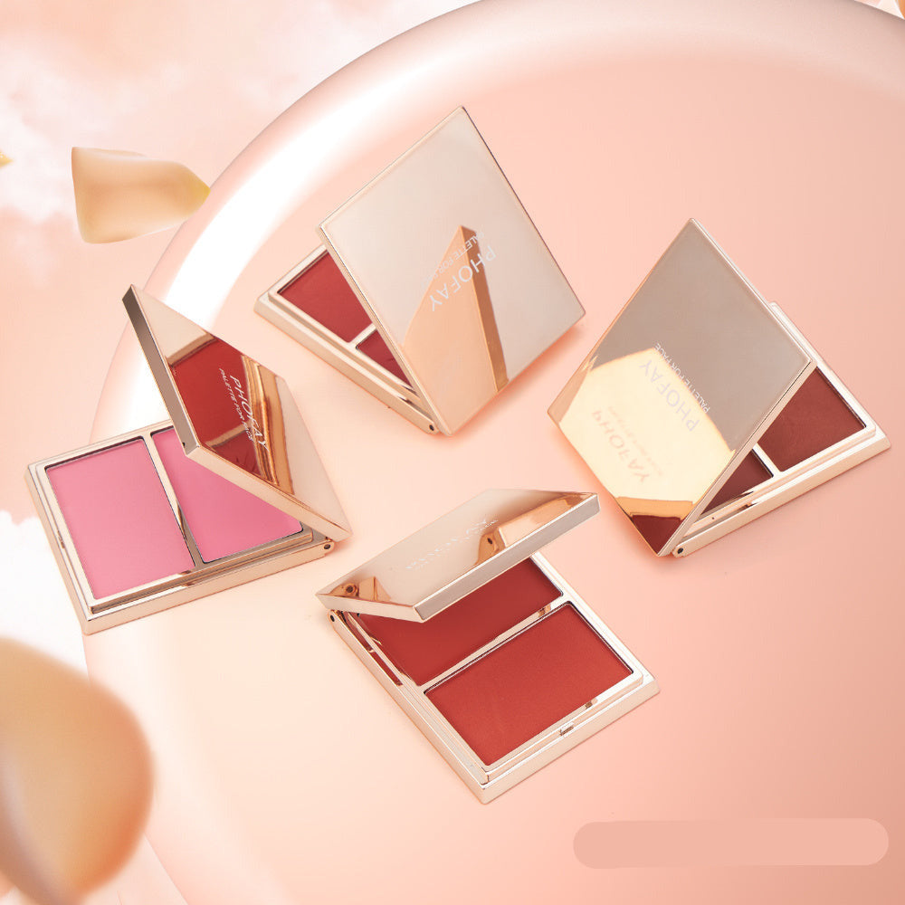 PHOFAY Double-Take Cream & Powder Blush Duo MERLIÁ