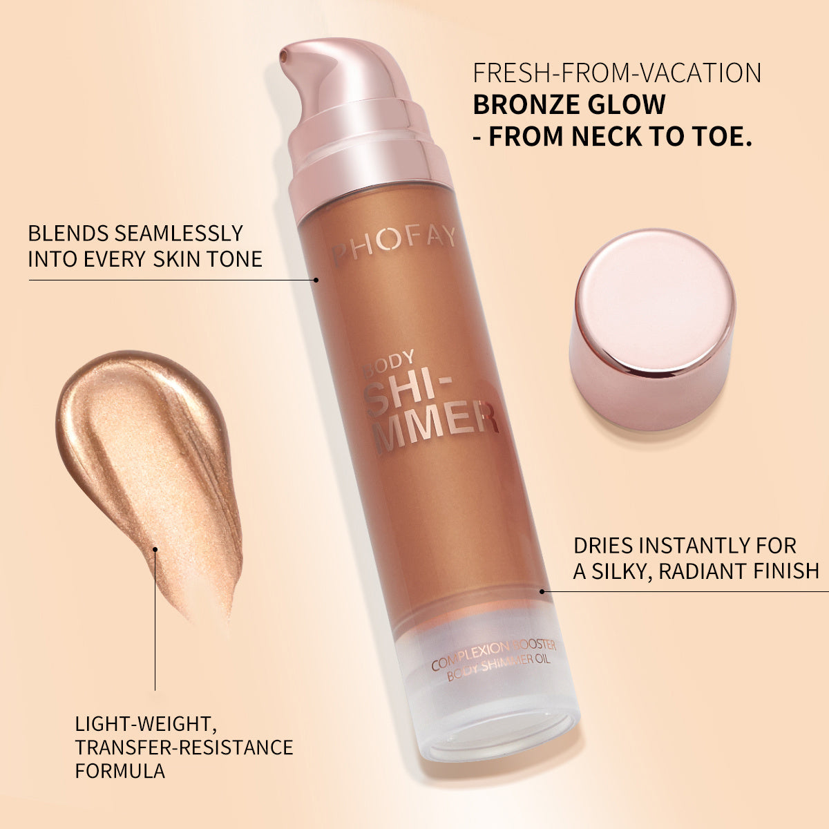 PHOFAY Body Shimmer Oil MERLIÁ