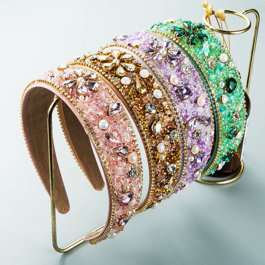 'Sparkle' Diamond Resin Flower Headband for Effortless Chic MERLIÁ