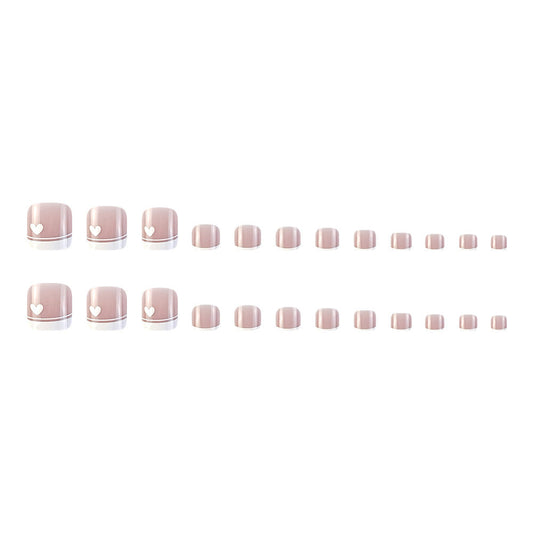 French Toe Fake Nails🤍 MERLIÁ