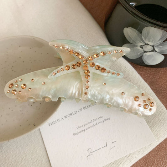 "Starfish" Acetate Hair Claw - Ocean Vibes🐬 MERLIÁ