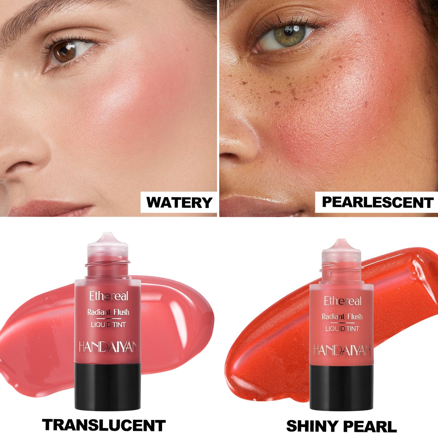 Liquid Blush Press Type 6 Colors Thin And Glittering MERLIÁ