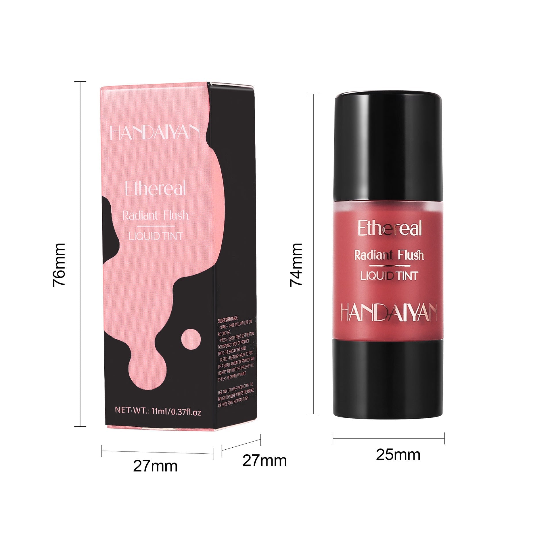 Liquid Blush Press Type 6 Colors Thin And Glittering MERLIÁ