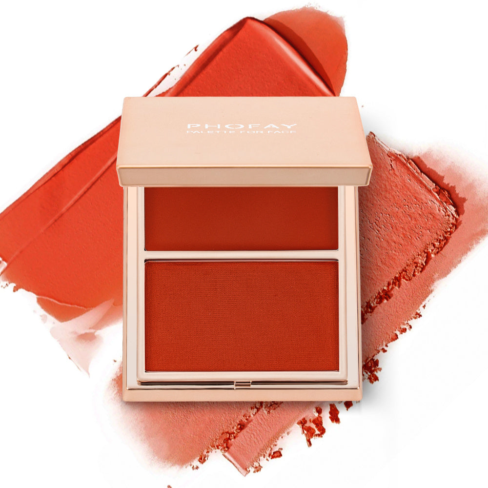 PHOFAY Double-Take Cream & Powder Blush Duo MERLIÁ