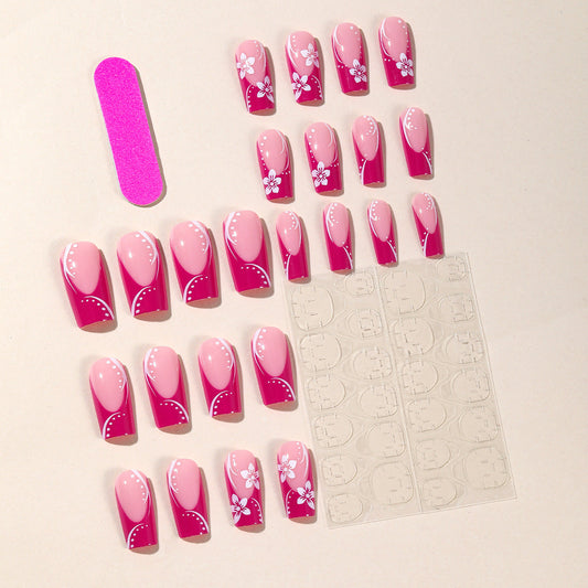 Rose Red Press-On Nails🌸 MERLIÁ
