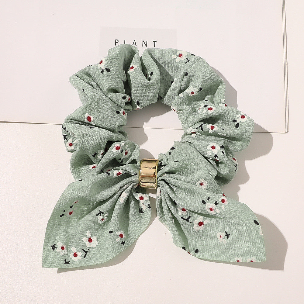 Elegant Chiffon Scrunchie with Metal Buckle MERLIÁ
