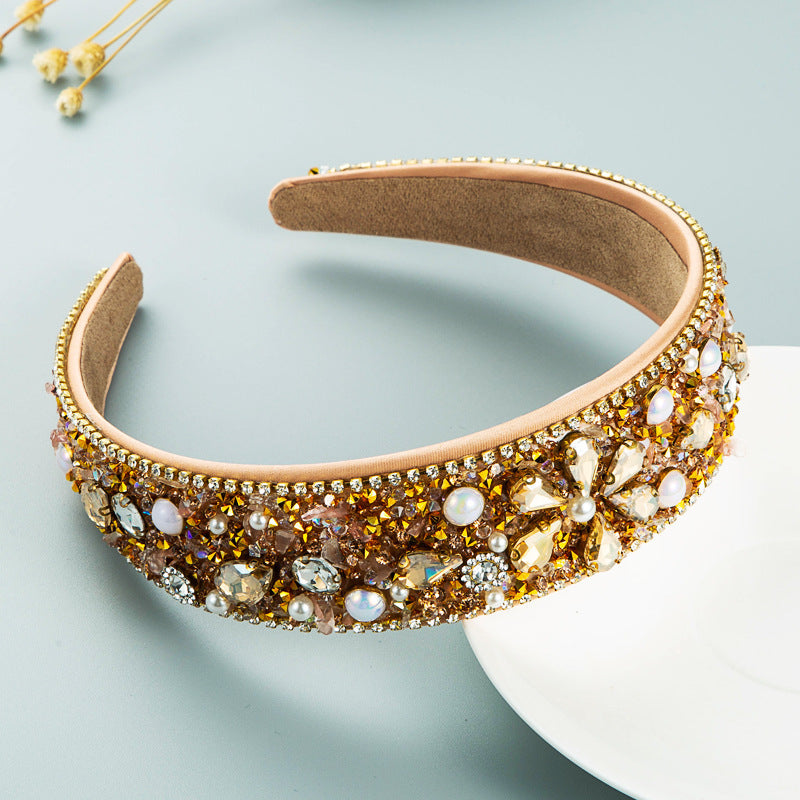 'Sparkle' Diamond Resin Flower Headband for Effortless Chic MERLIÁ