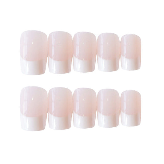 24 Long Fake Nails - French Style MERLIÁ