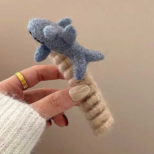 Plush Cute Braided Hair Phone Line Hair Ring Women MERLIÁ
