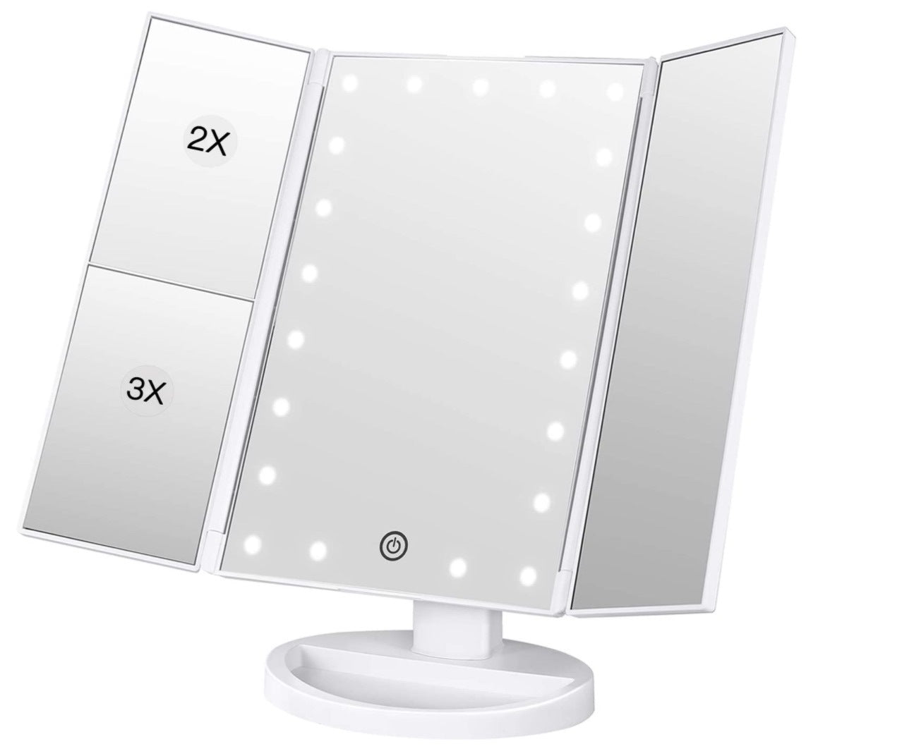 24 LED Tri-Fold Touch Screen Makeup Mirror MERLIÁ