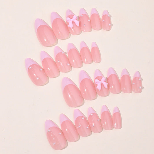 Elegant Pearl Bow Nail Set🎀 MERLIÁ