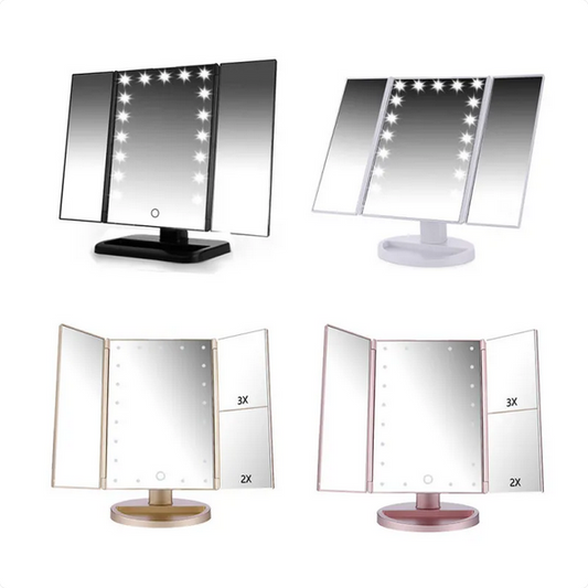 24 LED Tri-Fold Touch Screen Makeup Mirror MERLIÁ