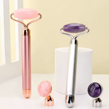 Electric Rose Quartz Facial Roller MERLIÁ