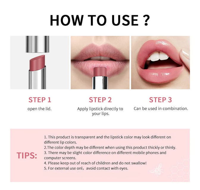 Honey Moisturizing Care Gloss Lubricating Lipstick MERLIÁ