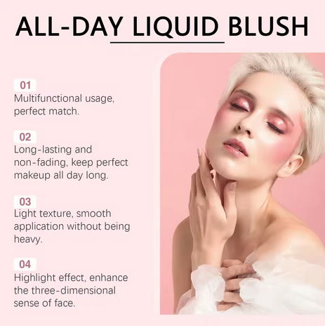 All-Day Liquid Blush – Radiant, Lightweight, and Long-Lasting Cheek Color MERLIÁ