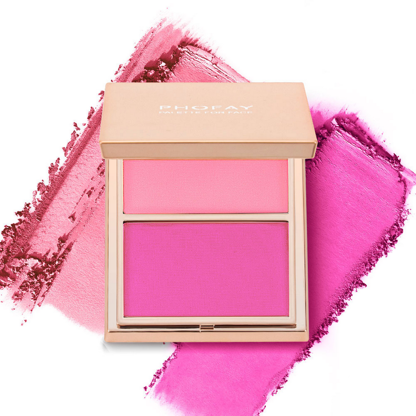 PHOFAY Double-Take Cream & Powder Blush Duo MERLIÁ