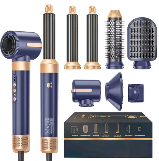 "7-in-1 High-Speed Hair Dryer & Straightening Brush" – 1400W MERLIÁ