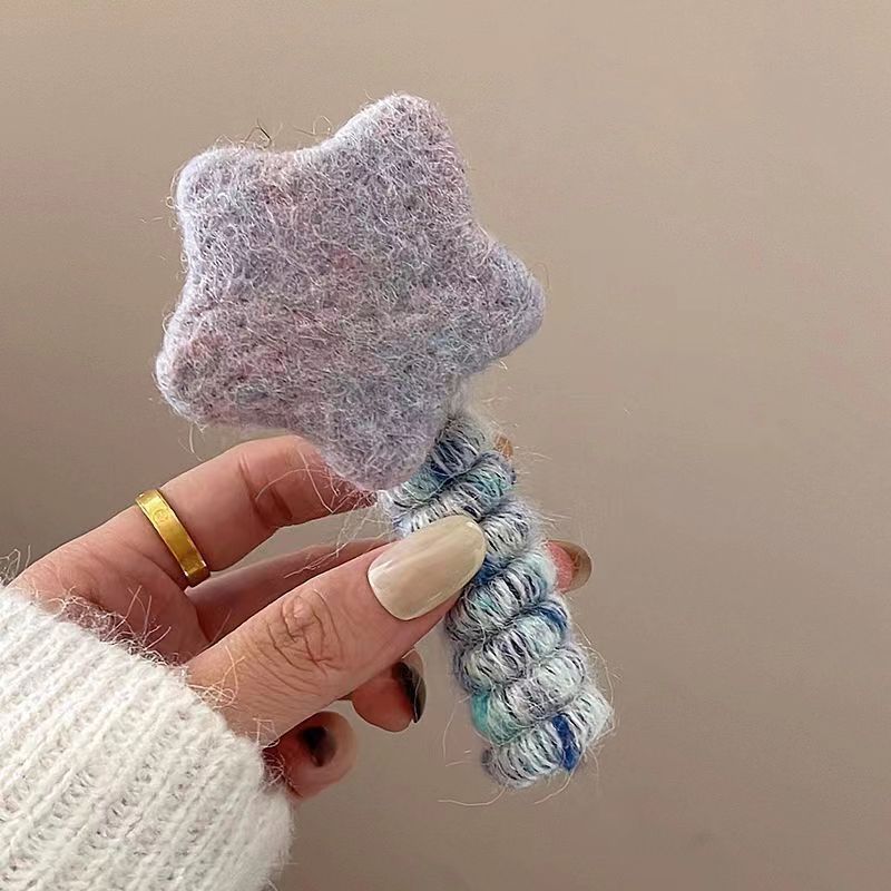 Plush Cute Braided Hair Phone Line Hair Ring Women MERLIÁ