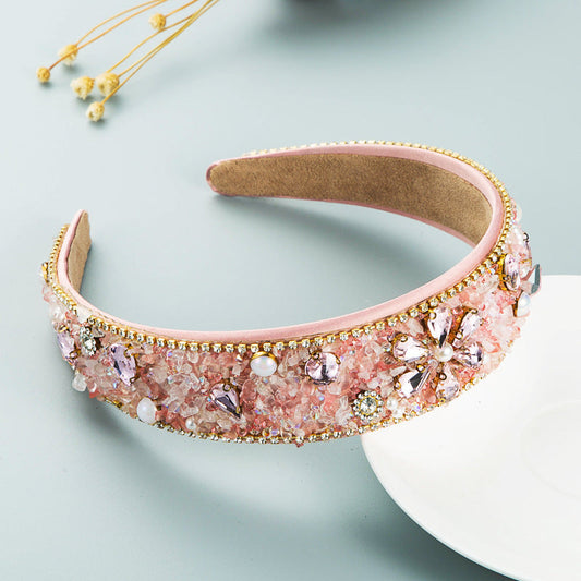 'Sparkle' Diamond Resin Flower Headband for Effortless Chic MERLIÁ