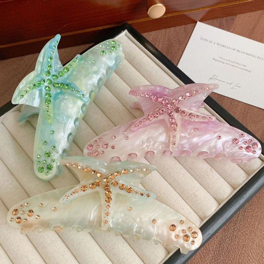 "Starfish" Acetate Hair Claw - Ocean Vibes🐬 MERLIÁ